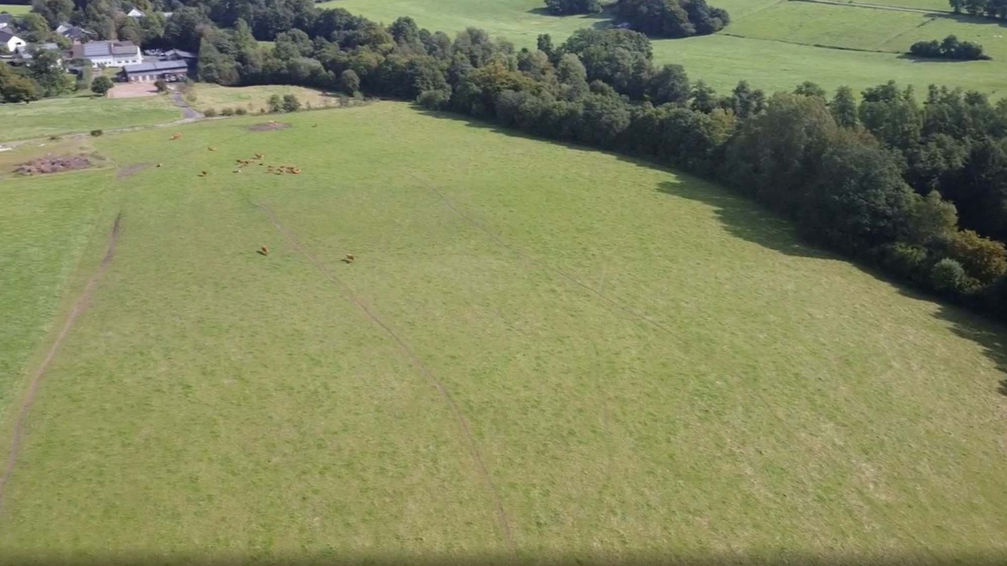 Der Hügel ist eine frühere Mülldeponie, über die Gras gewachsen ist. Unter den PV-Modulen könnten künftig Schafe weiden.