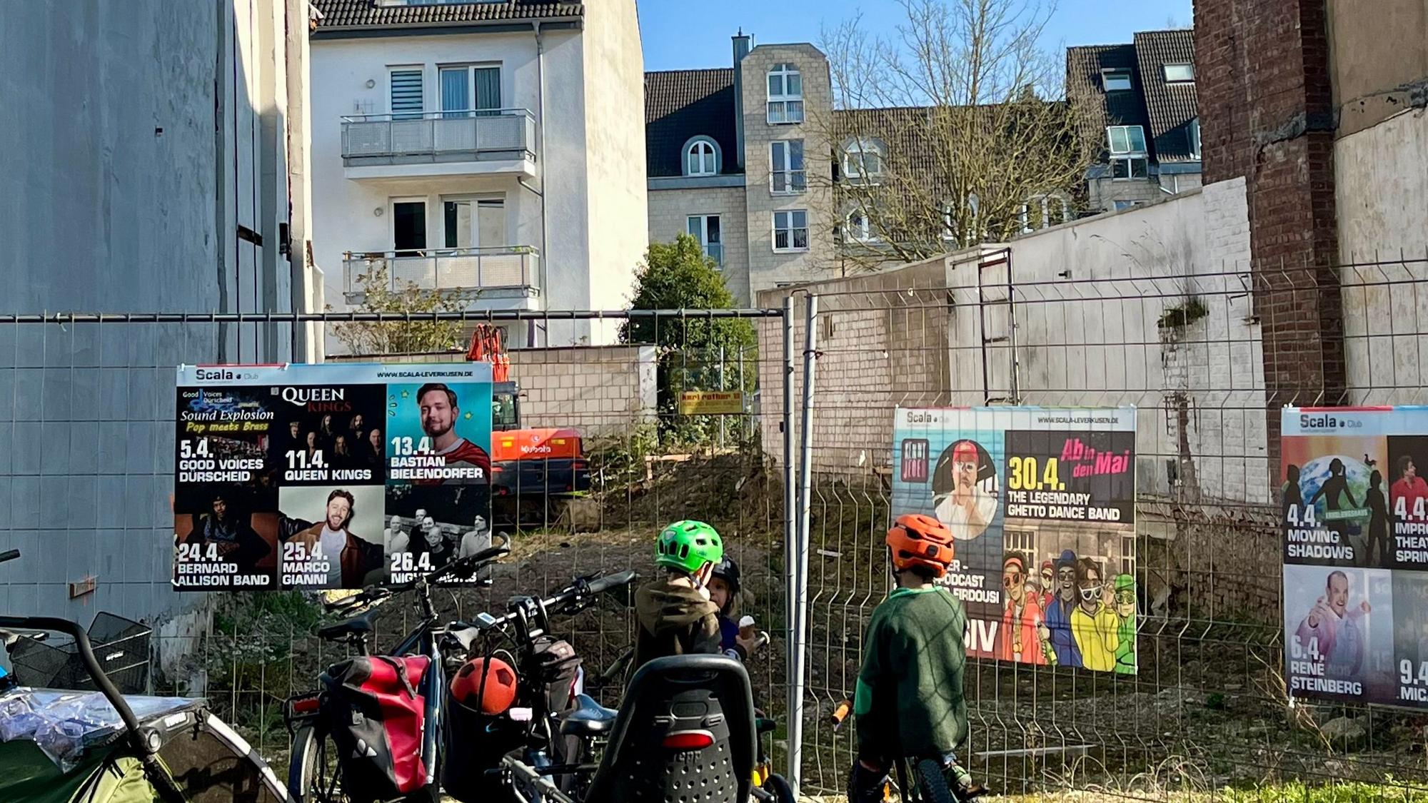 Baulücke in der Schlebuscher Fußgängerzone