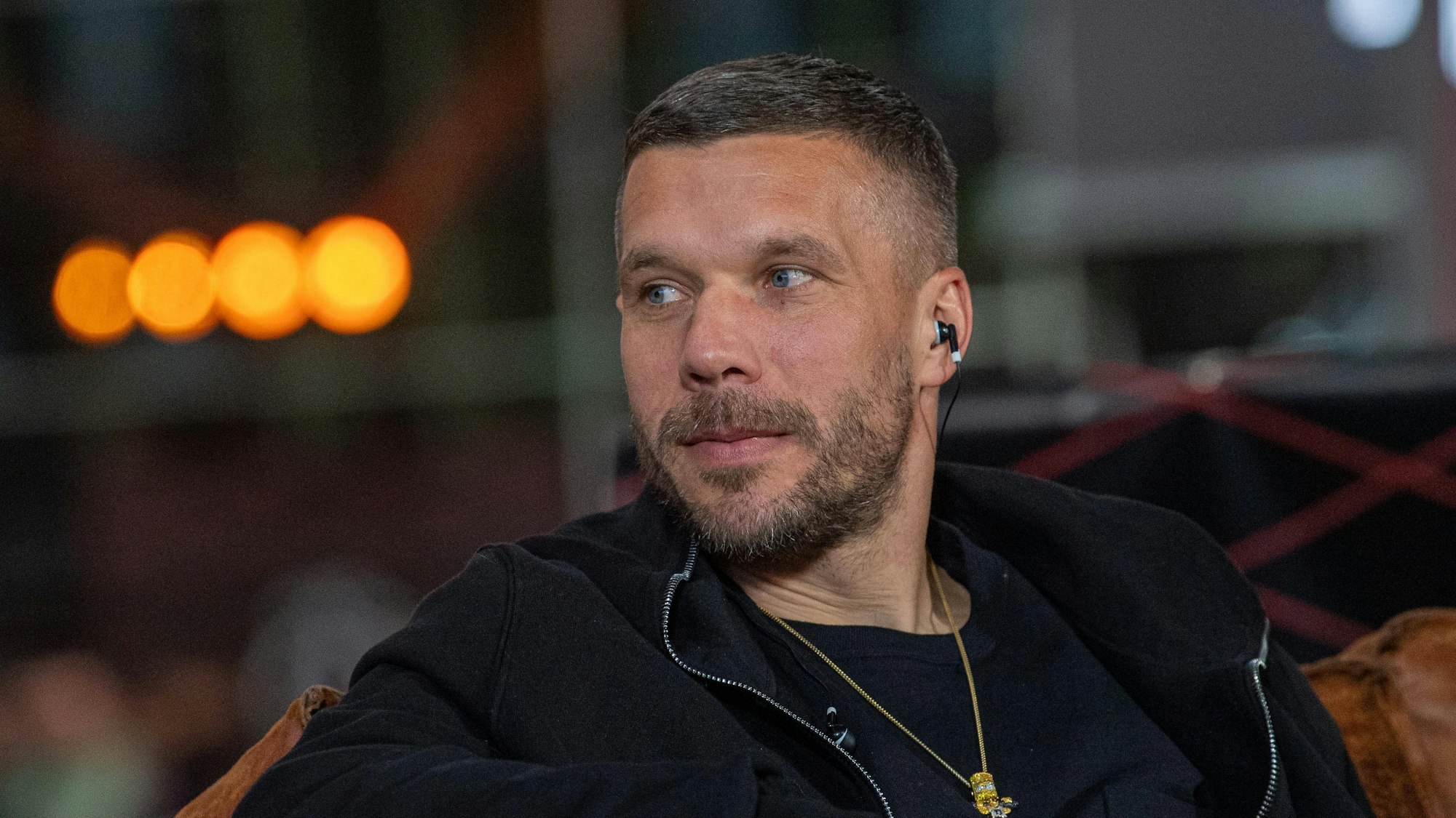 Lukas Podolski bei einem Spieltag seiner Baller League.