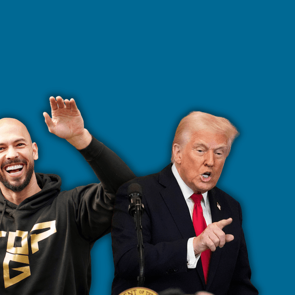 Montage aus der Netflix-Serie Adolescence, Andrew Tate und Donald Trump
