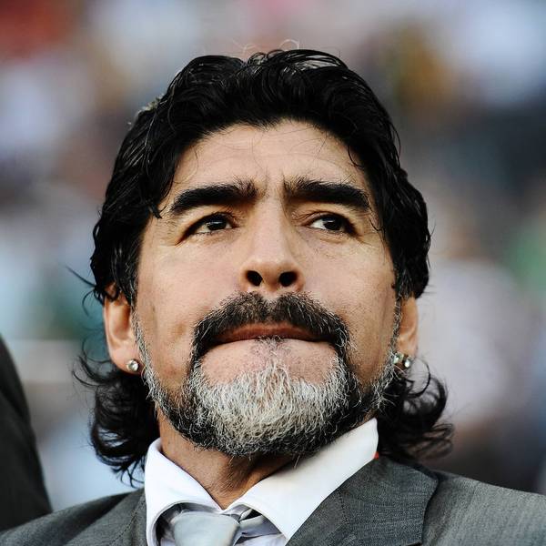 Diego Maradona bei der WM 2010 (Archivbild)