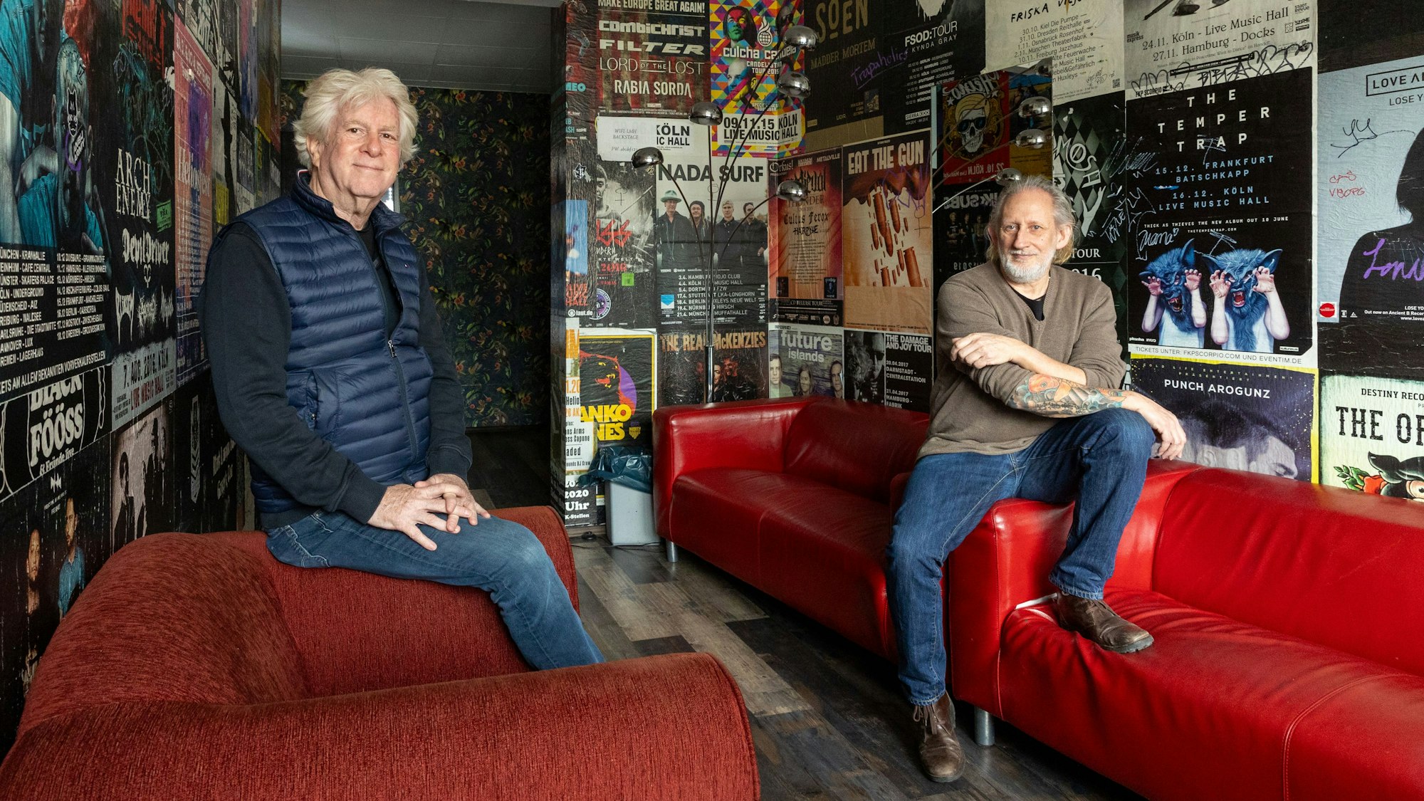 Backstage der Live Music Hall: Was hier passiert, bleibt in der Regel auch dort. Durch diesen Bereich sind schon alle möglichen Künstler marschiert.