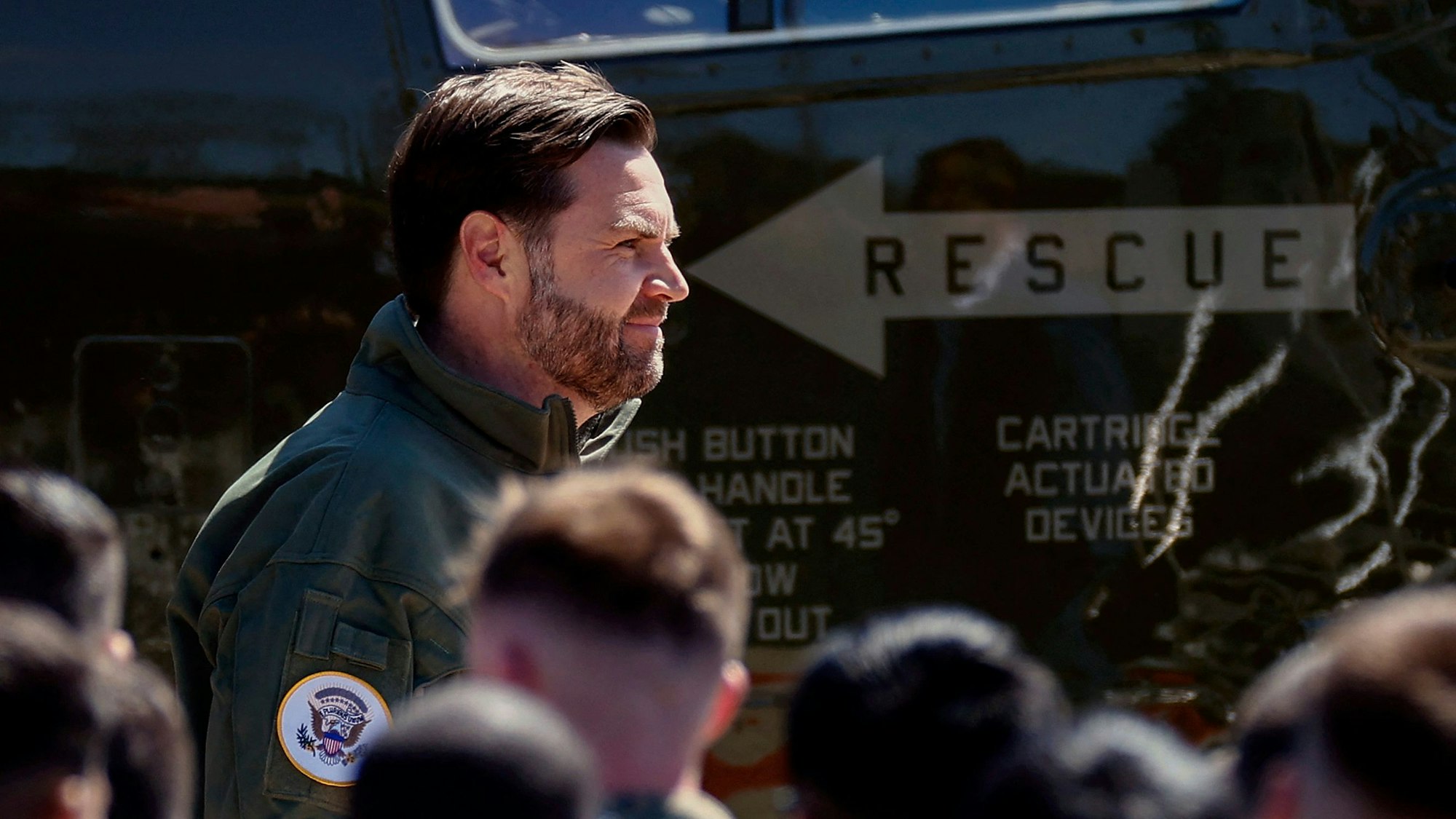 J.D. Vance besuchte diese Woche eine Militärbasis in Quantico, Virginia. Am Freitag reist er nach Grönland.