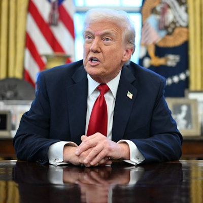 US-Präsident Donald Trump im Weißen Haus. (Archivbild)