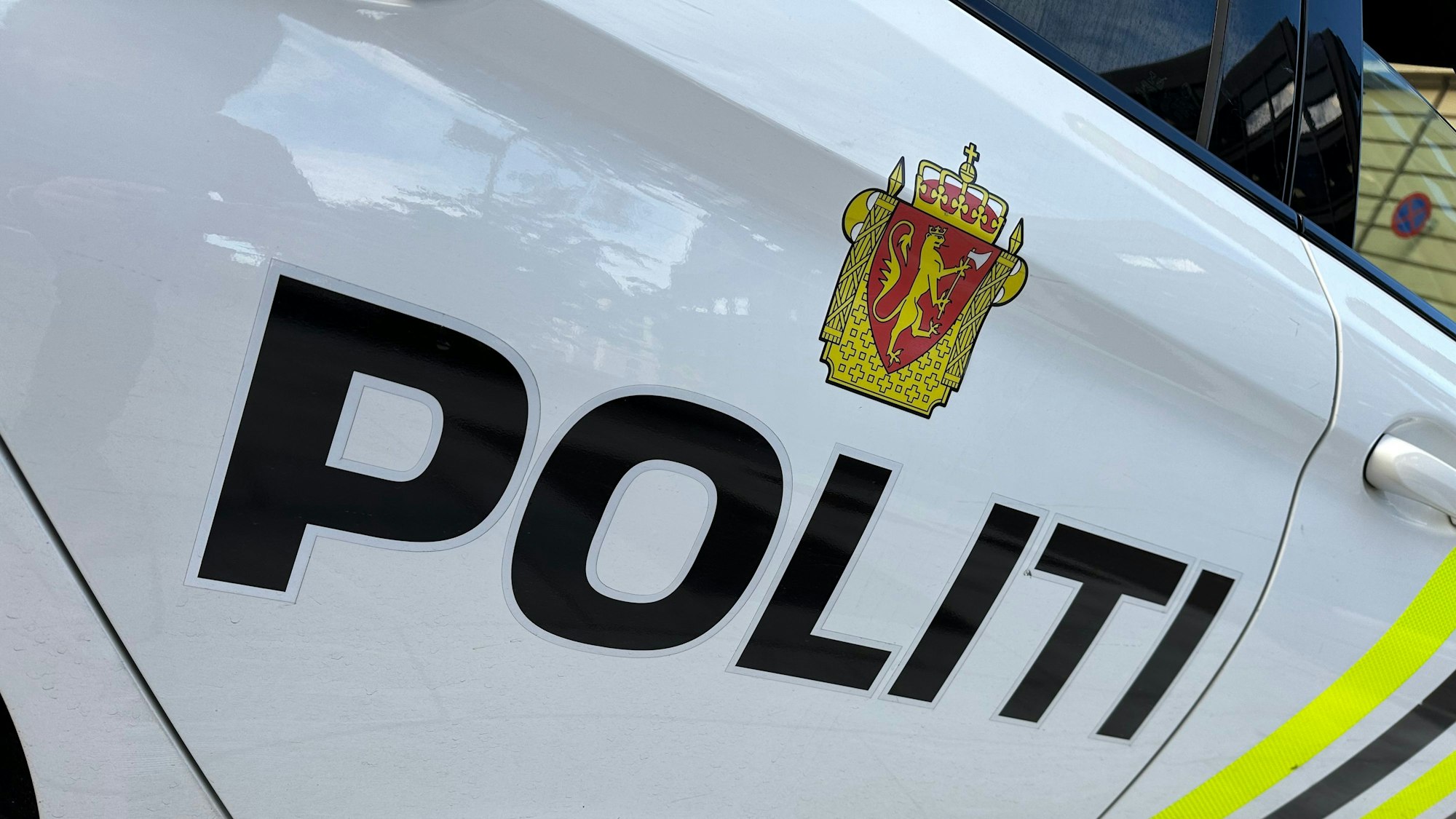 Ein Streifenwagen der norwegischen Polizei.