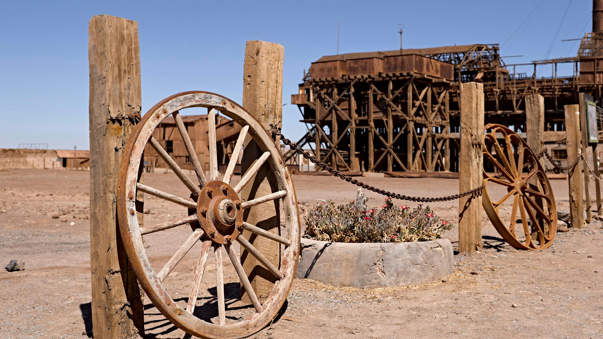 Blick auf die Salpeterwerke.