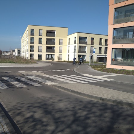 Auch die Mehrfamilienhäuser im Merianshof sind inzwischen fertiggestellt.