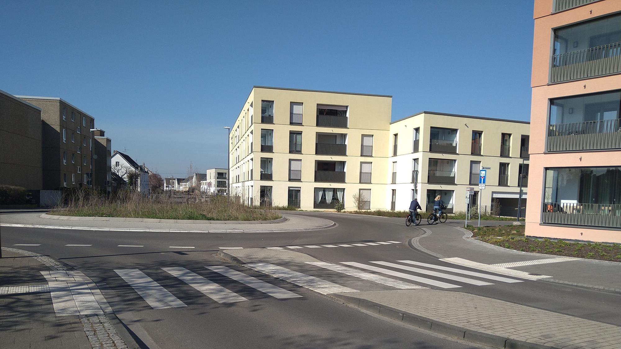 Auch die Mehrfamilienhäuser im Merianshof sind inzwischen fertiggestellt.