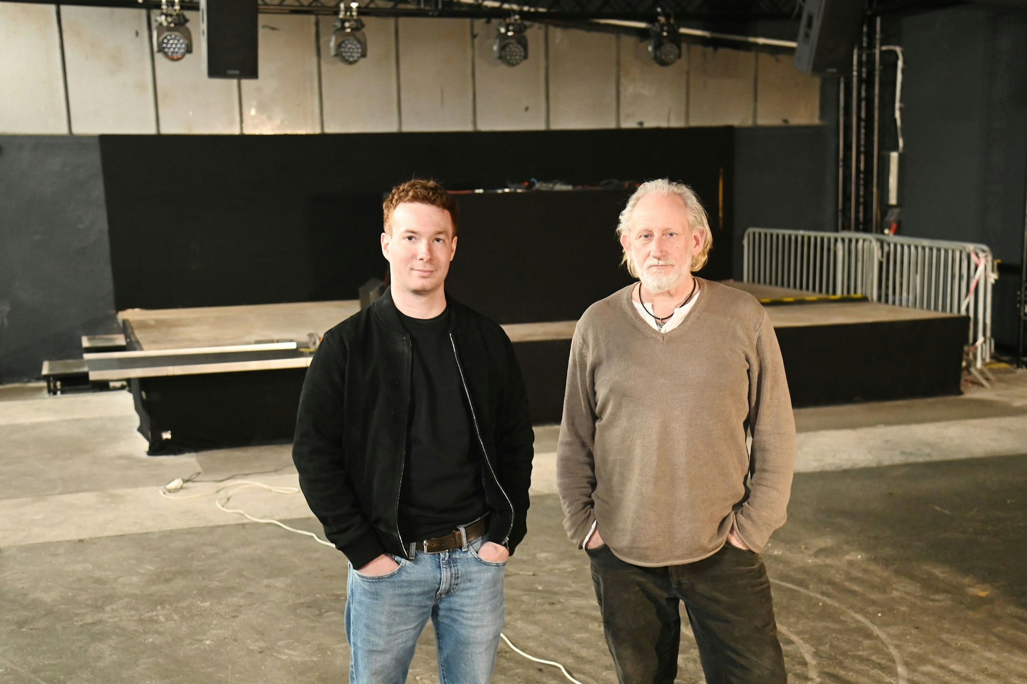 David Pick und Georg Schmitz Behrenz im neu gestalteten Club- und Konzertraum