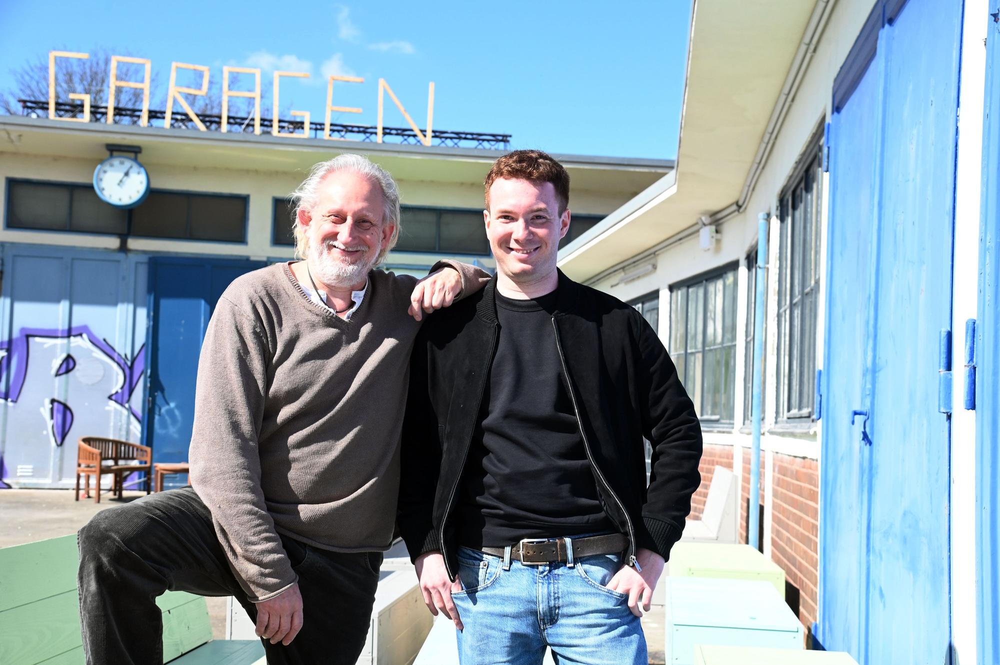Im Hof der neuen Location „Garagen“ auf dem ehemaligen Thyssenkrupp-Gelände in Ehrenfeld