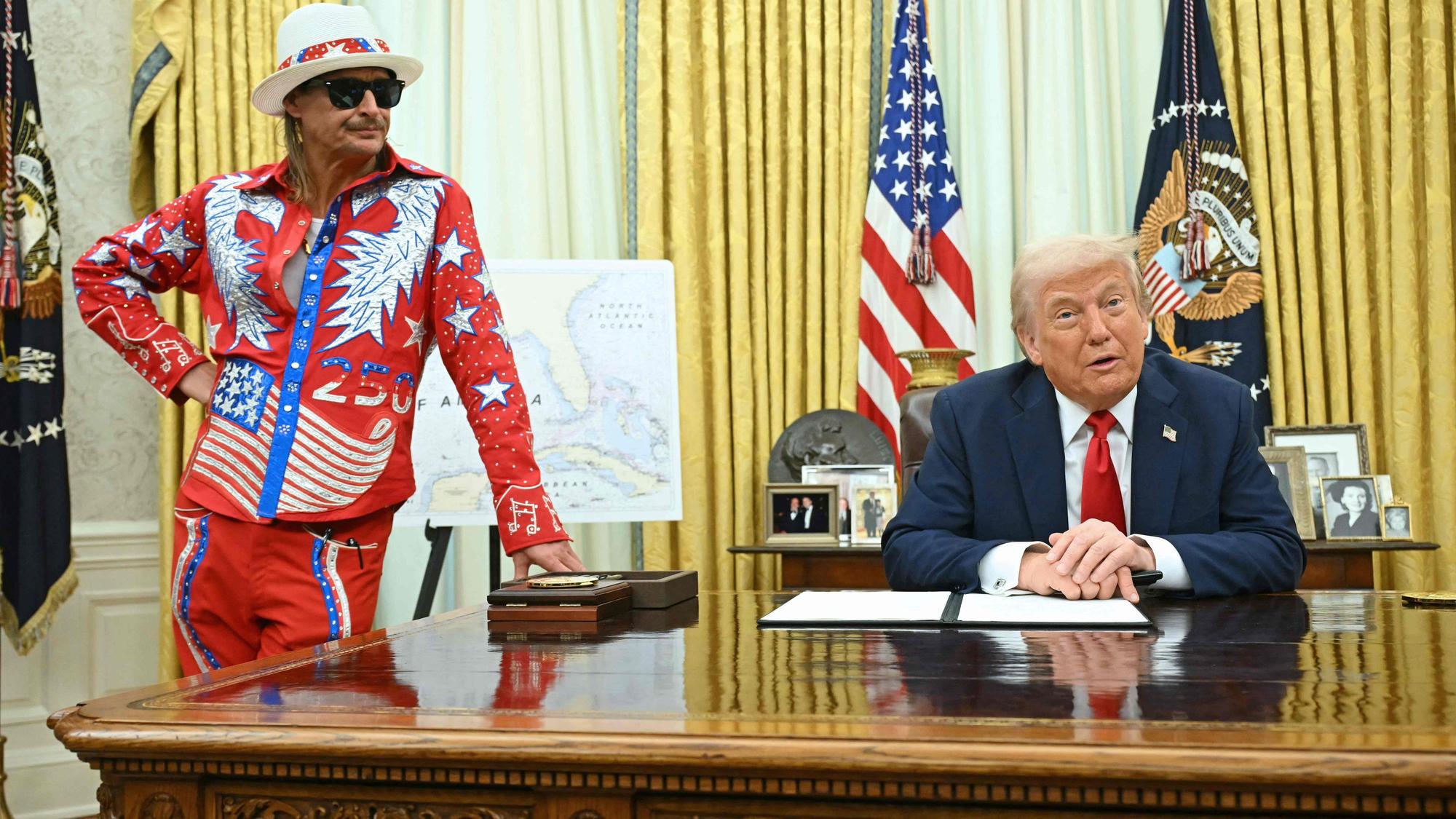 Kid Rock zu Besuch im Oval Office von Donald Trump