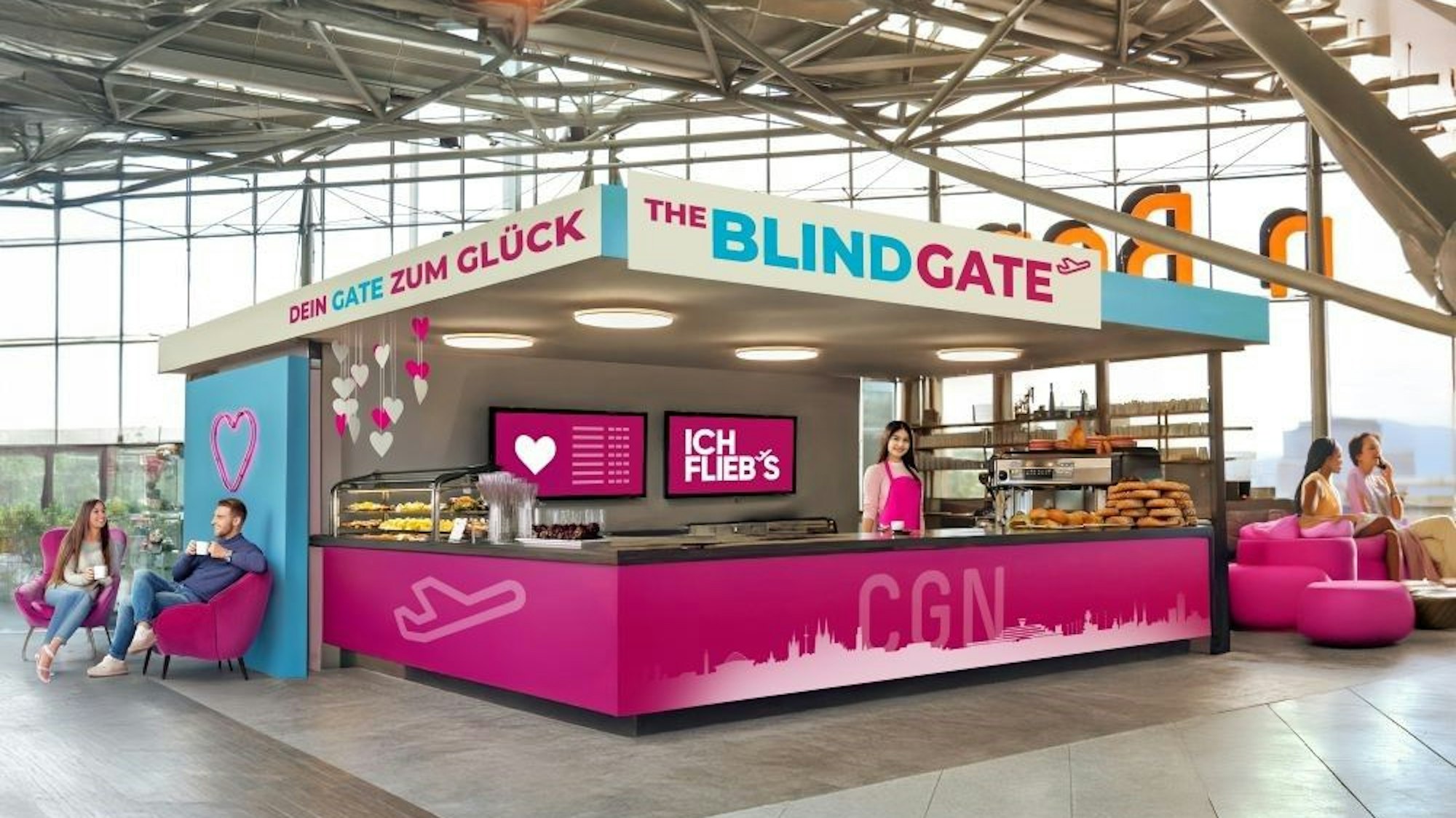 Angelehnt an den Titel der Markenkampagne „Ich flieb's“ von Eurowings, wurde die neue „Click & Connect und Fliebs Seats-Option“ präsentiert.