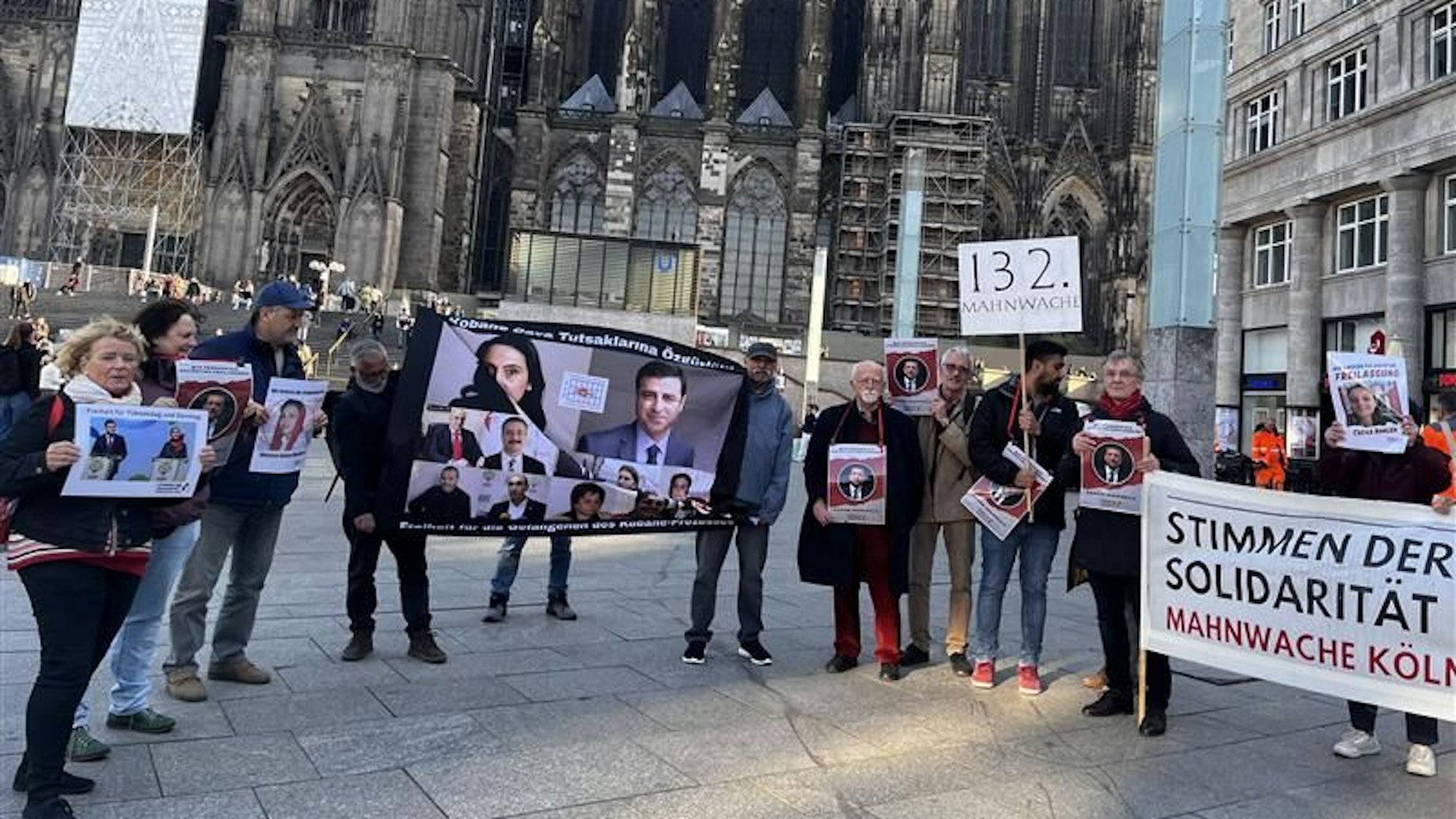 Mahnwache für inhaftierte Bürgermeister in der Türkei