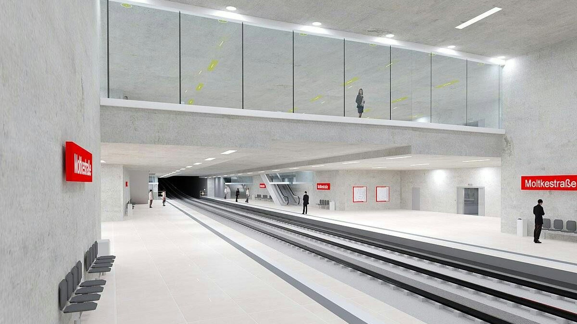 Visualisierungen Ost-West-Achse U-Bahnhöfe