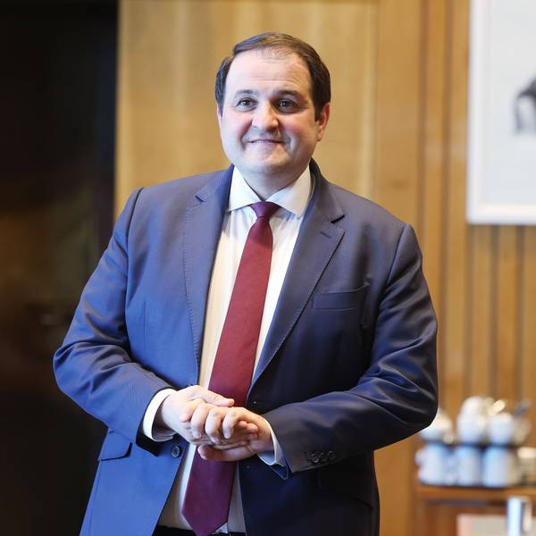 Nathanael Liminski (CDU), Minister für Bundes- und Europaangelegenheiten, Internationales sowie Medien des Landes Nordrhein-Westfalen, wartet auf seine Anhörung vor einem Untersuchungsausschuss des Landtags Nordrhein-Westfalen zur Justizaffäre im Landtag von Nordrhein-Westfalen in Düsseldorf.