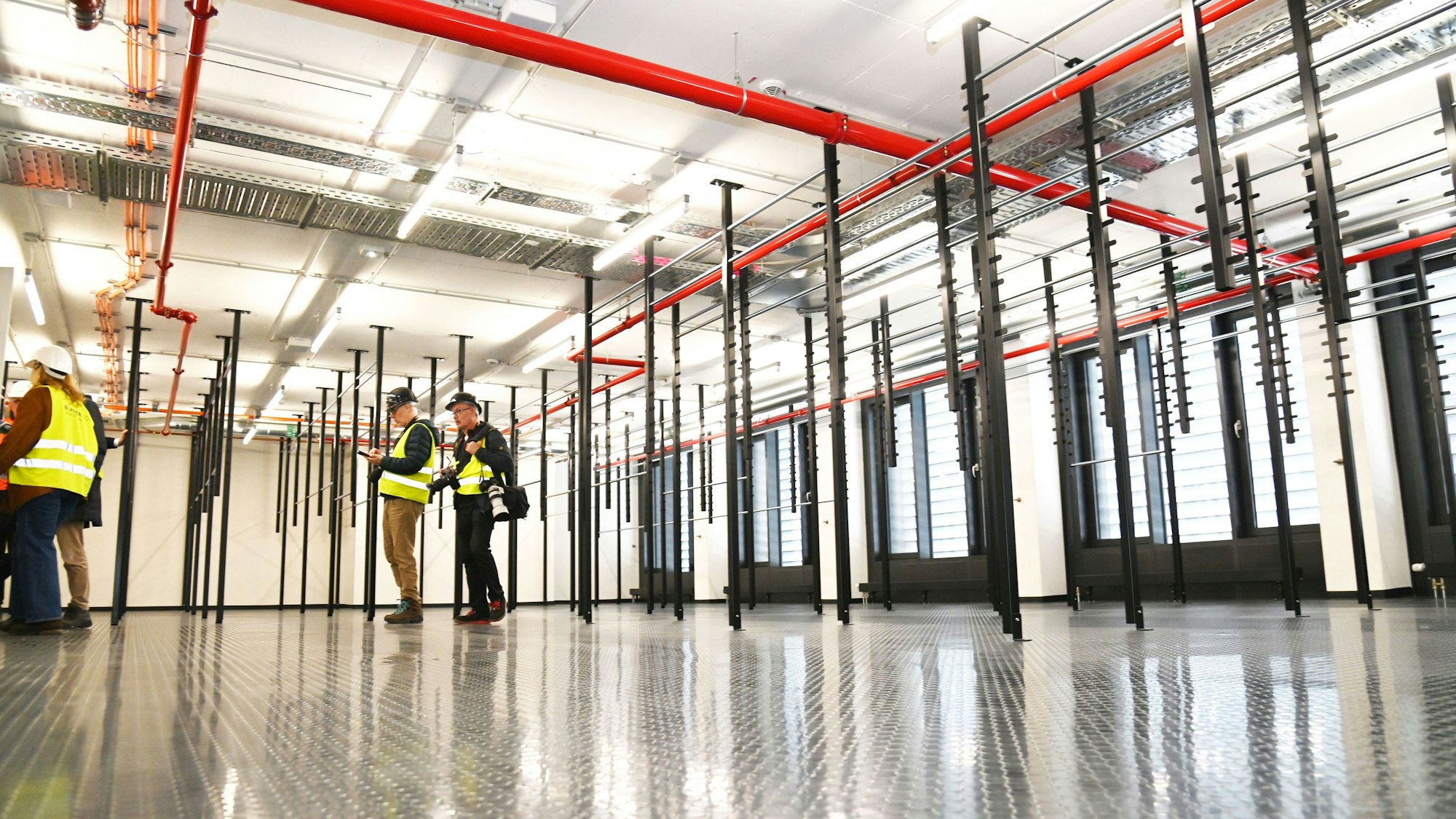 In diesem Raum werden später die Kostüme aufgehängt.