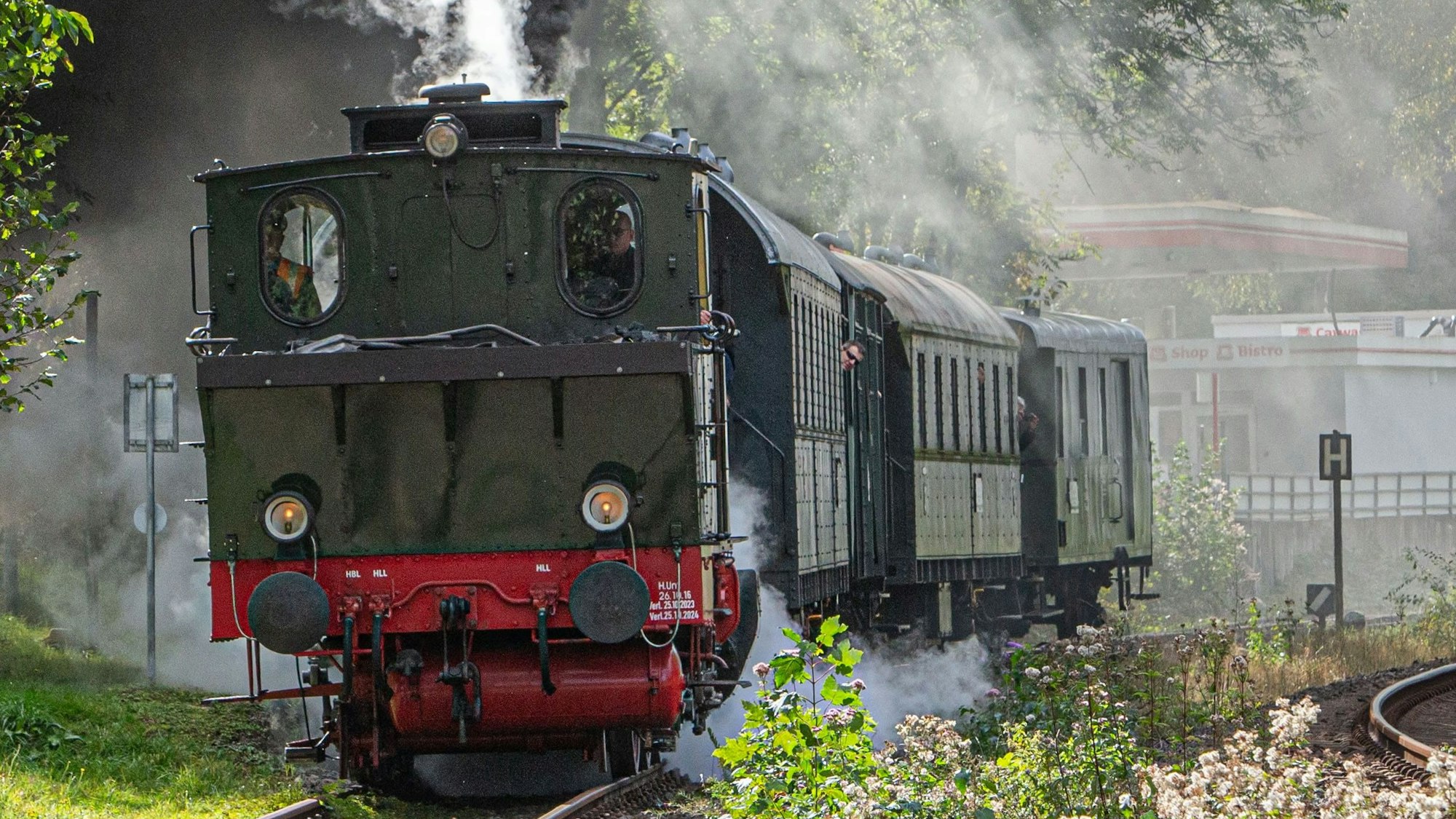 Der Bergische Löwe auf der Strecke