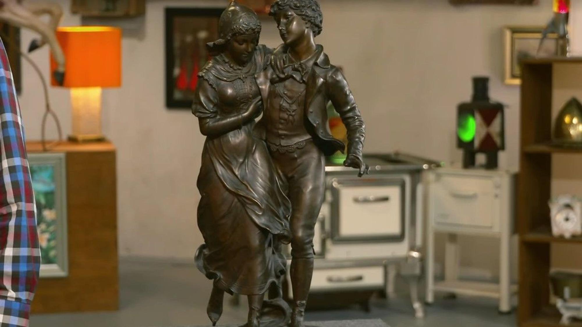Das Schlittschuh-Paar von Charles Georges Ferville-Suan bei „Bares für Rares“.