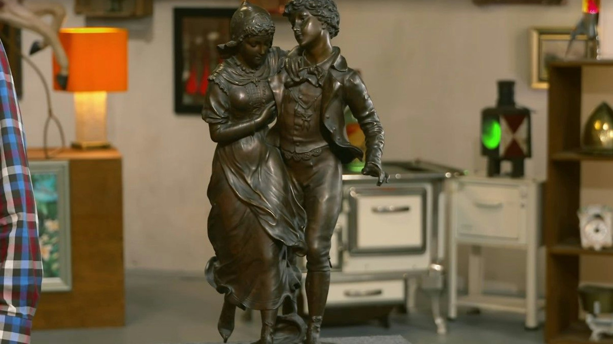 Das Schlittschuh-Paar von Charles Georges Ferville-Suan bei „Bares für Rares“.