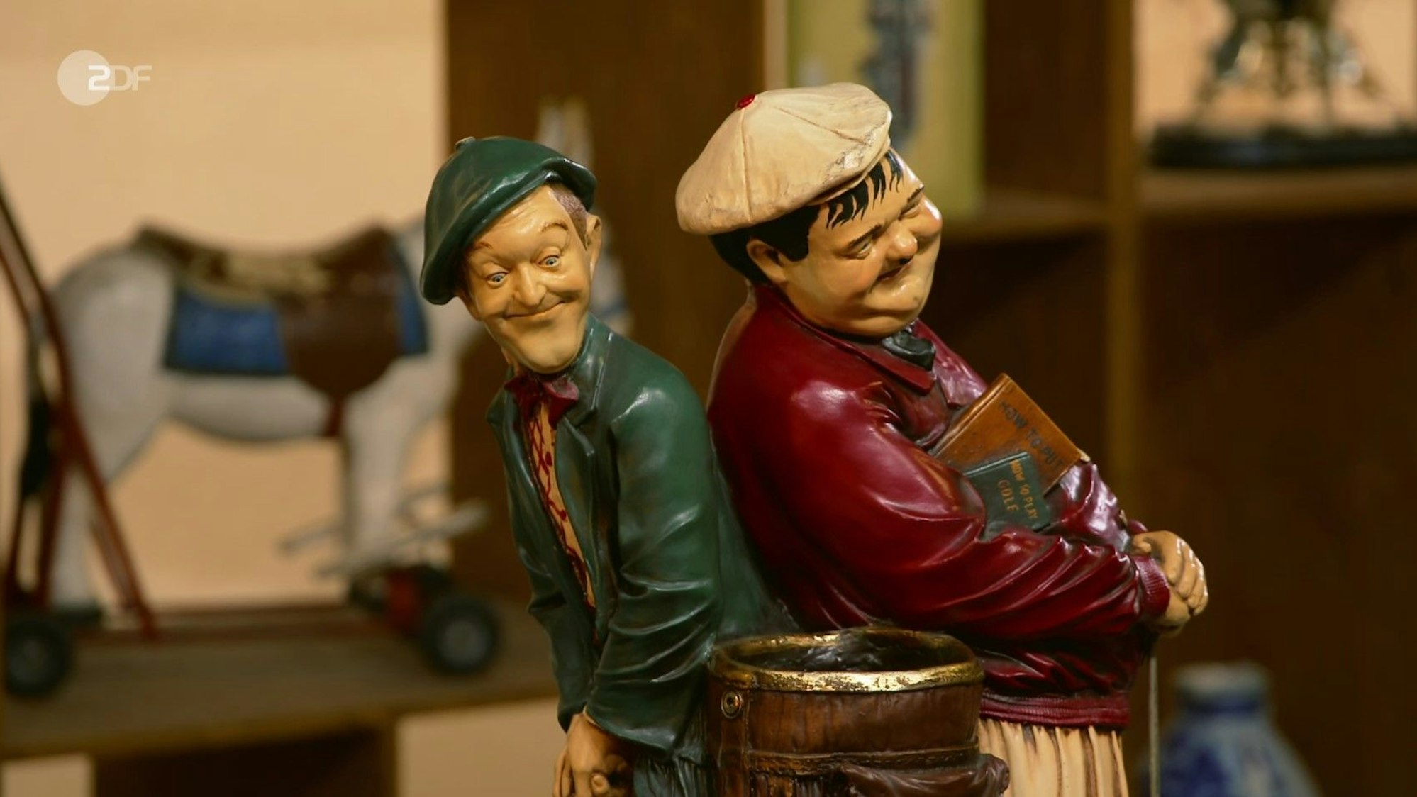 Die Dick-und-Doof-Statue bei „Bares für Rares“.