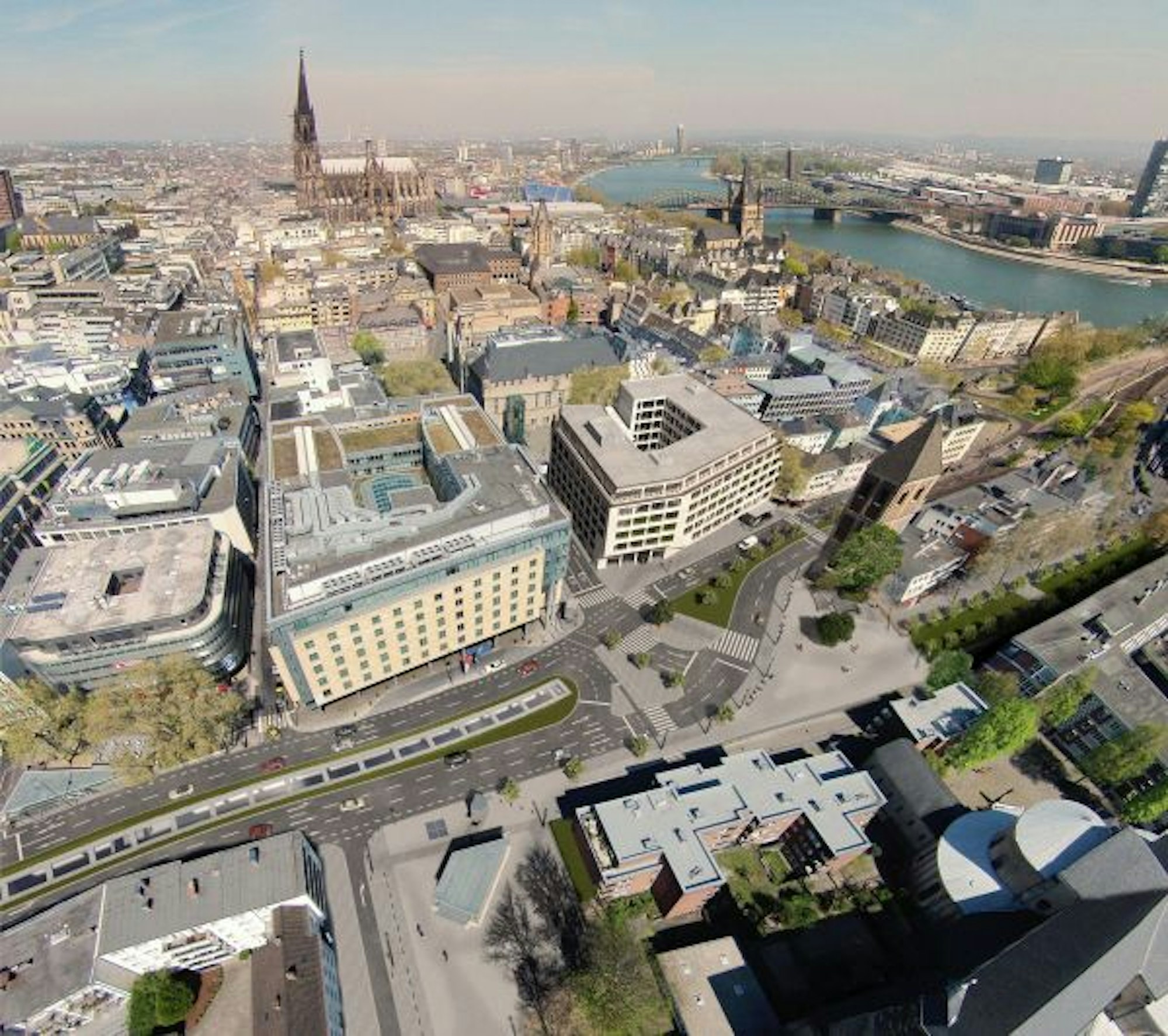 Die erste Visualisierung der KVB zur Ost-West-Achse im Jahr 2016.