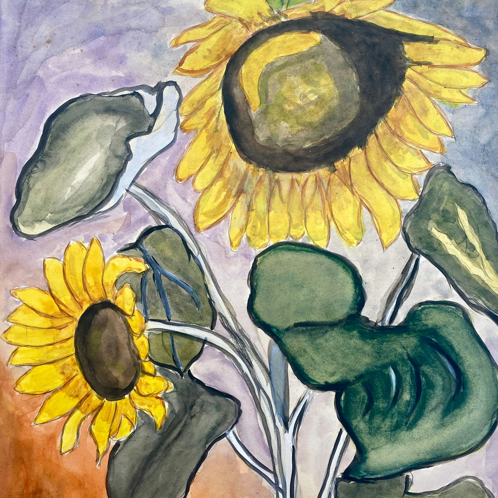 Das Sonnenblumen-Bild von Helmut Goldschmidt