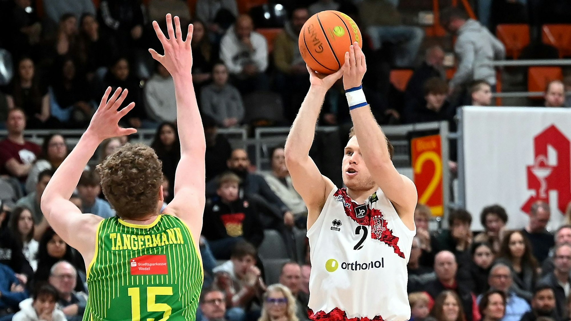30.03.2025, Basketball-Bayer Giants Leverkusen-Wedel
Viktor Ziring (Bayer)
Foto: Uli Herhaus