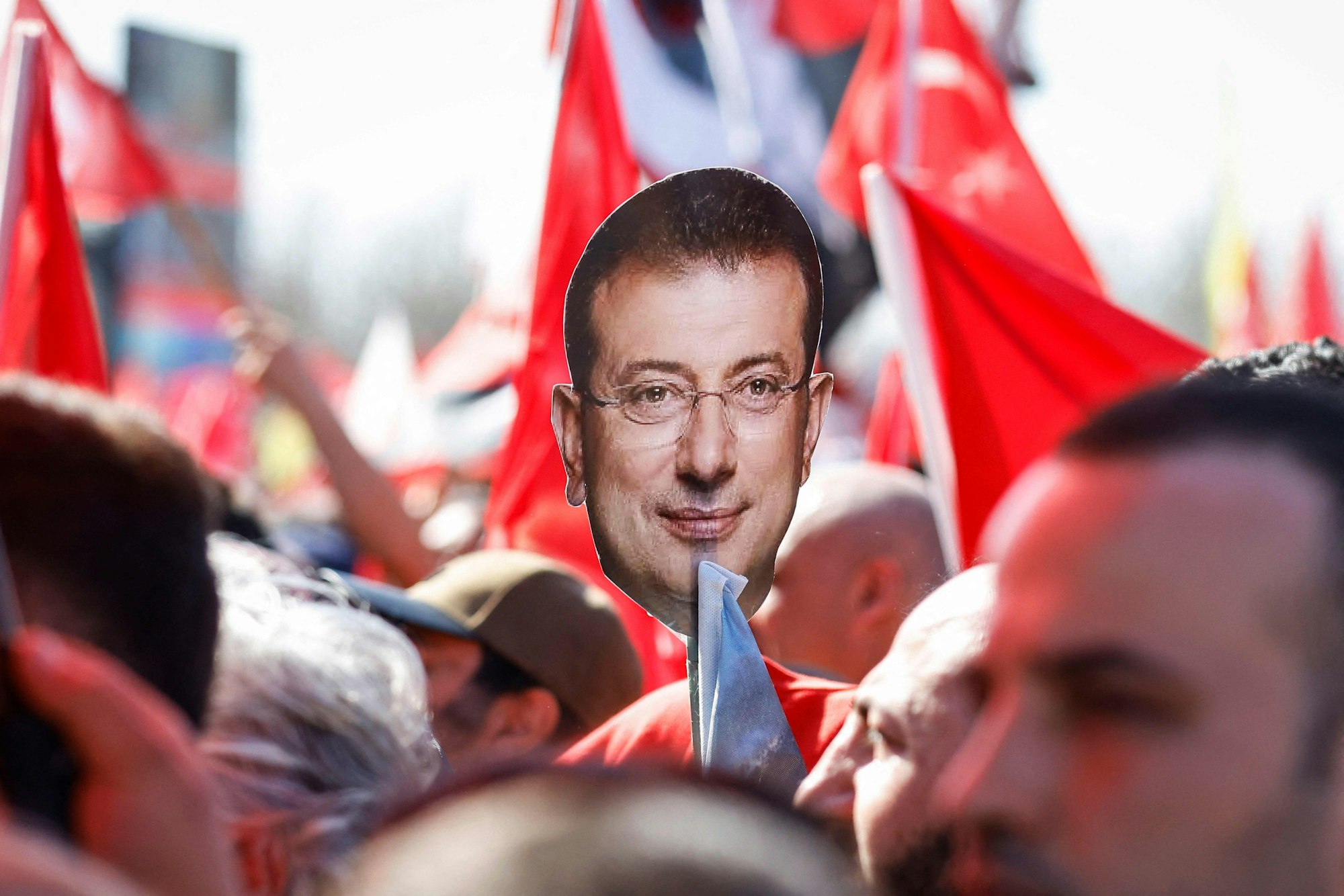 Oberbürgermeister Ekrem Imamoglu war am 19. März inhaftiert worden. Seitdem gibt es Proteste in Istanbul. (Archivbild)