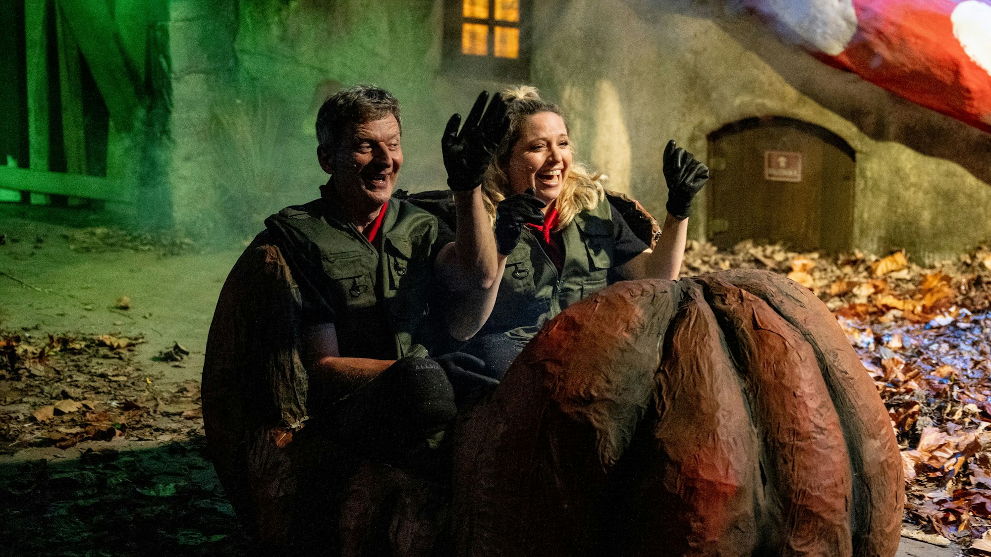 Teilnehmer der Show: Michael Kessler und Caroline Frier.