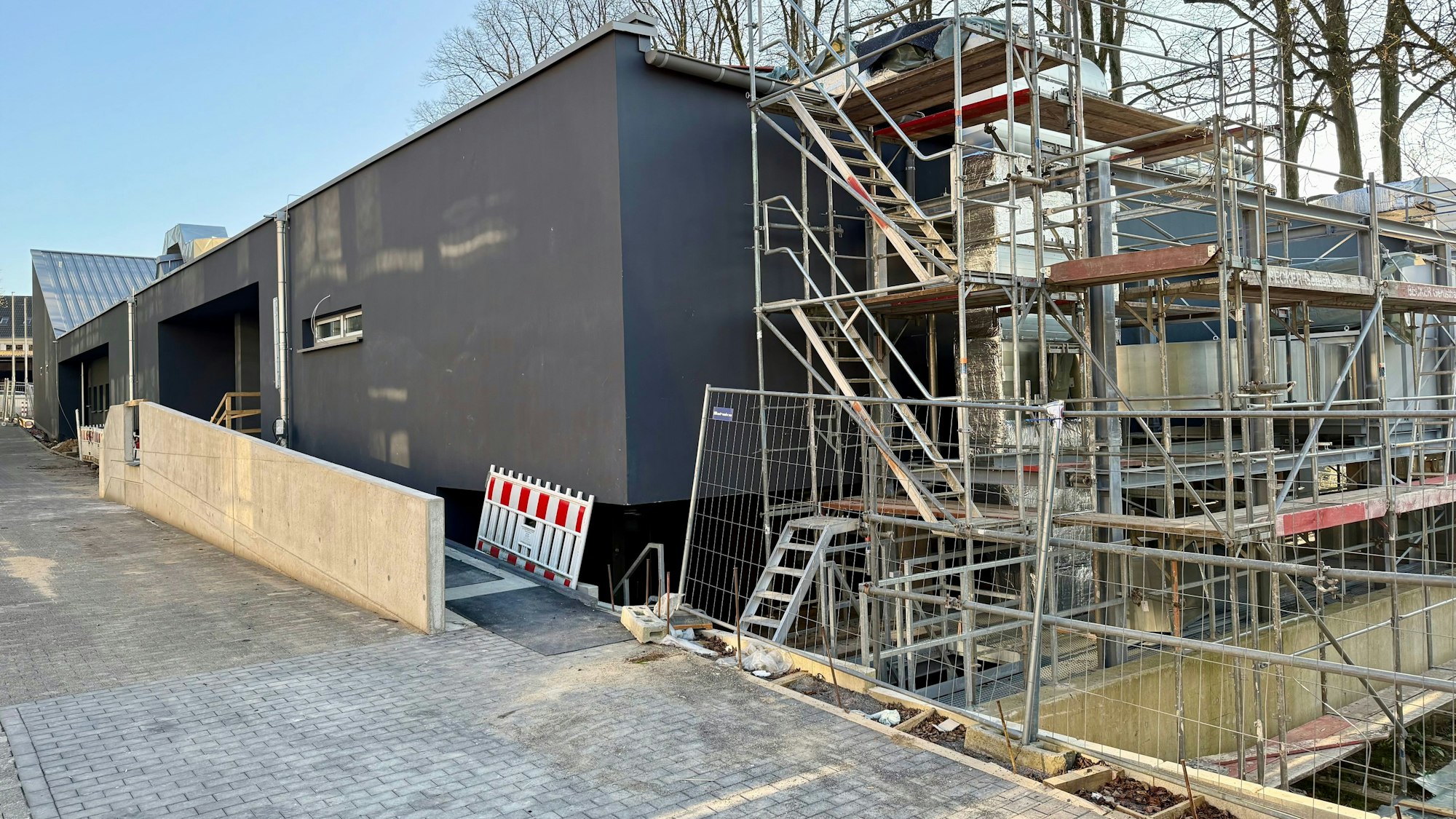 Baustelle des Kulturforum Burscheid