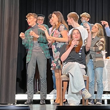 Schauspieler auf der Bühne