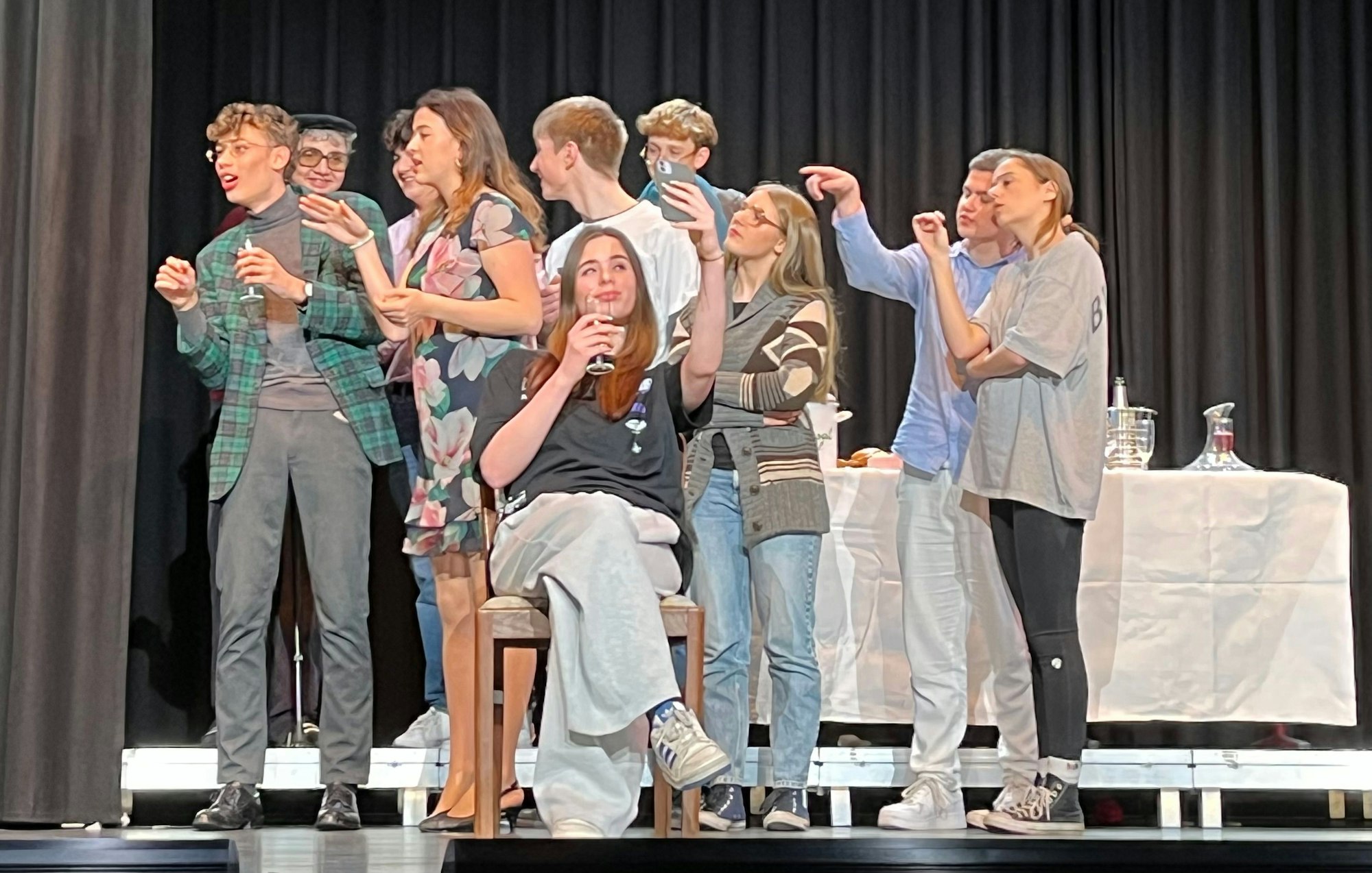 Schauspieler auf der Bühne