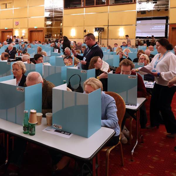 Kreisparteitag der CDU Köln im April 2025.