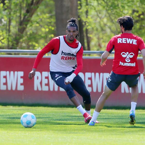 1. FC Köln, Training, Damion Downs (1. FC Köln), 08.04.2025, Bild: Herbert Bucco