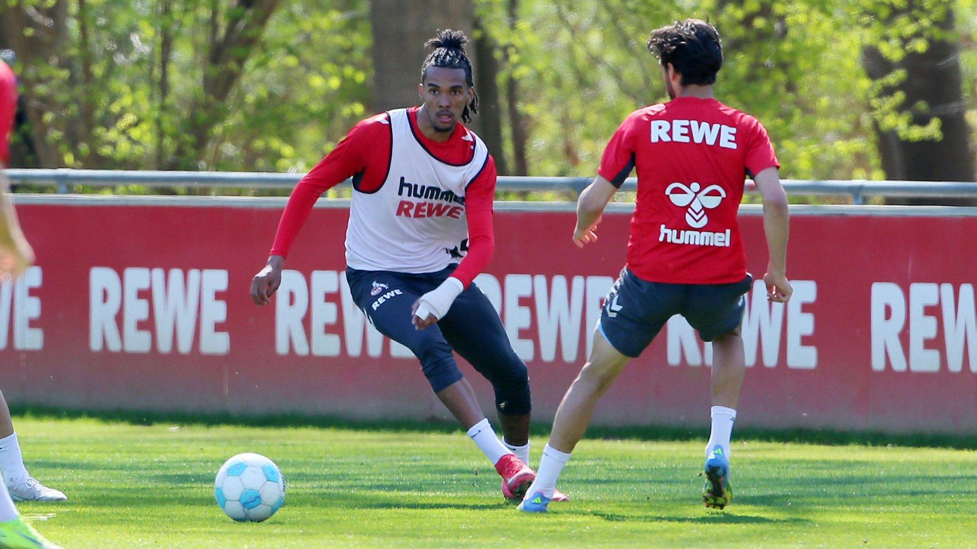 1. FC Köln, Training, Damion Downs (1. FC Köln), 08.04.2025, Bild: Herbert Bucco