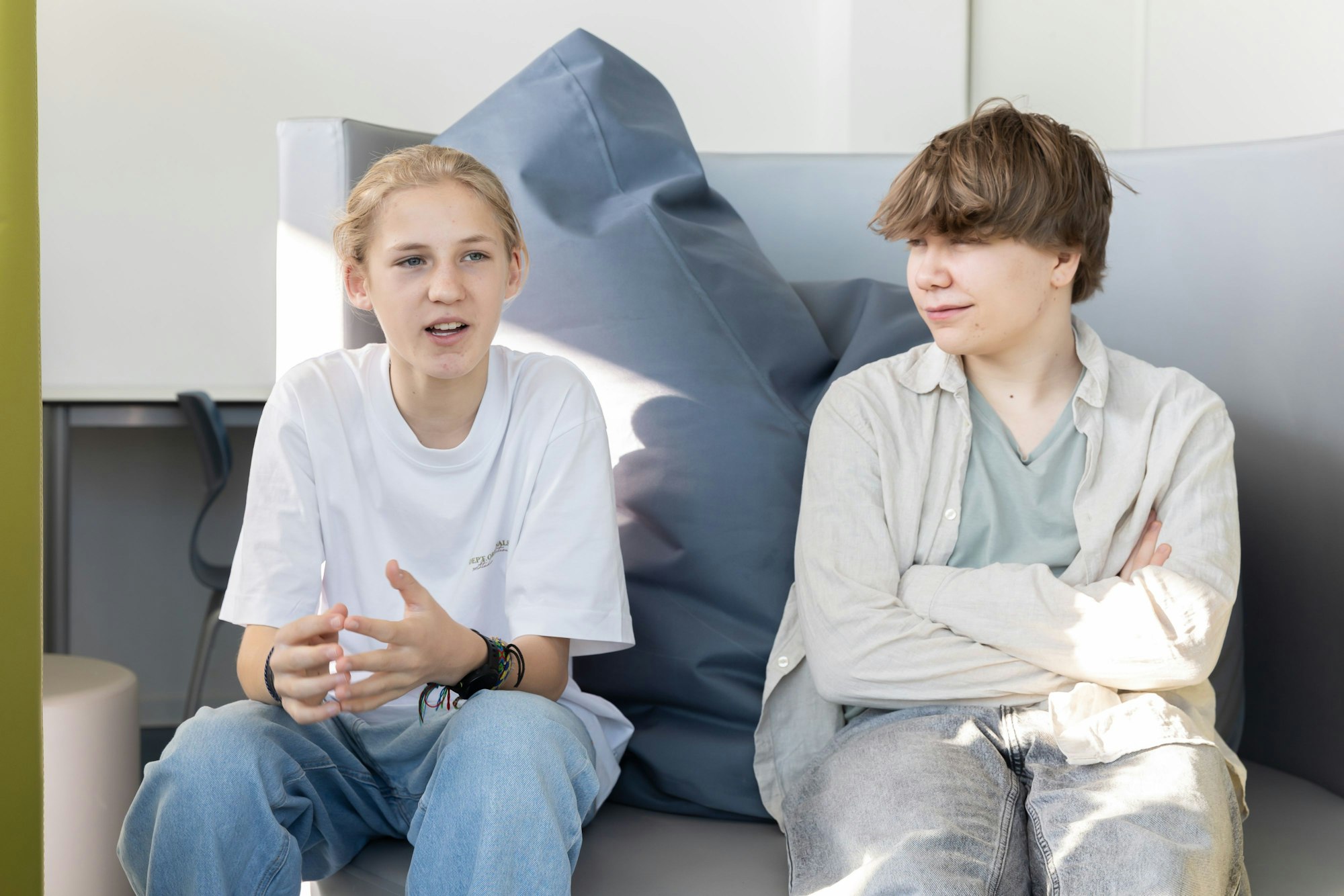 Paul und Keanu von der Heliosschule