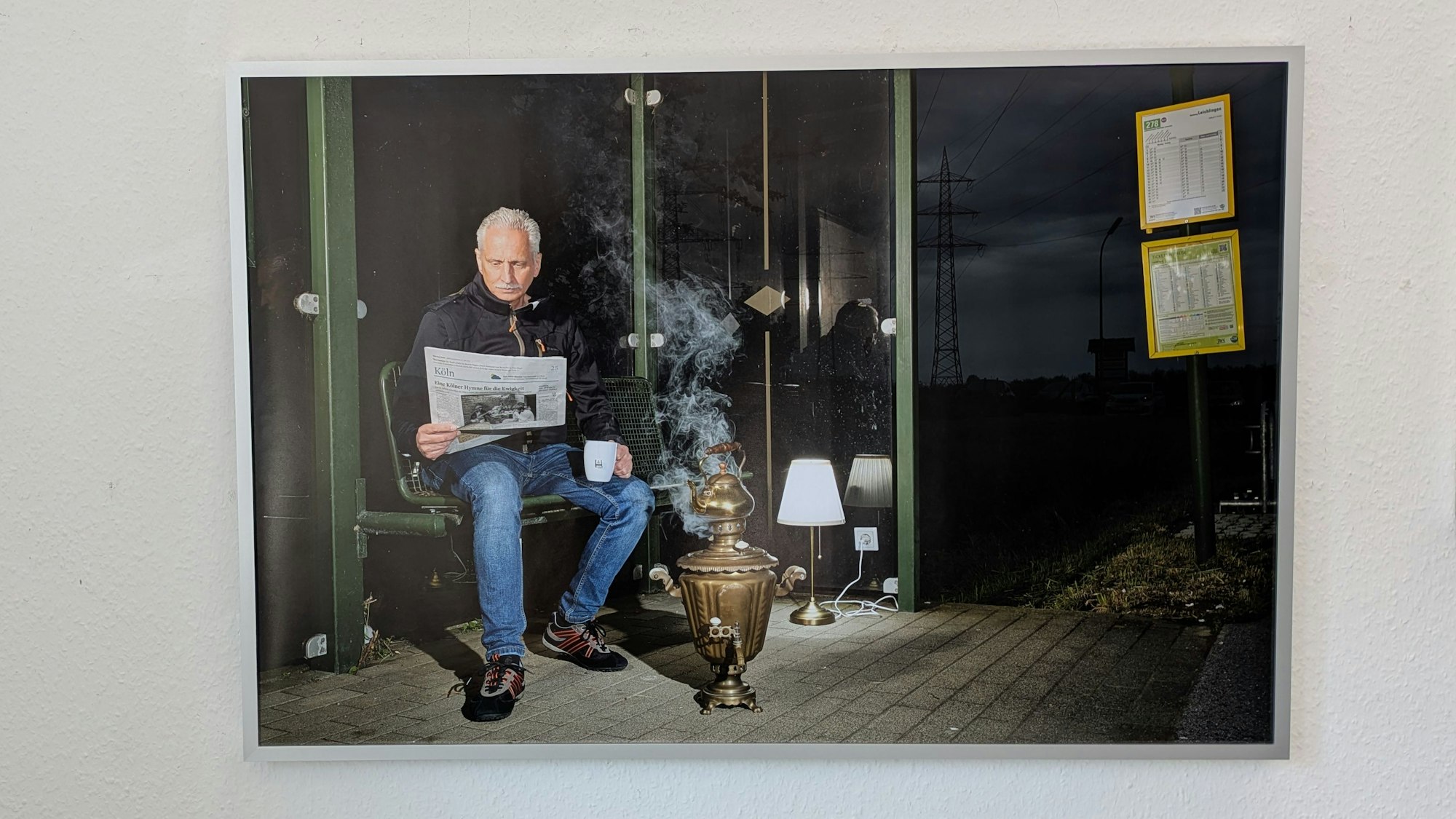 Ein Foto in einer Ausstellung