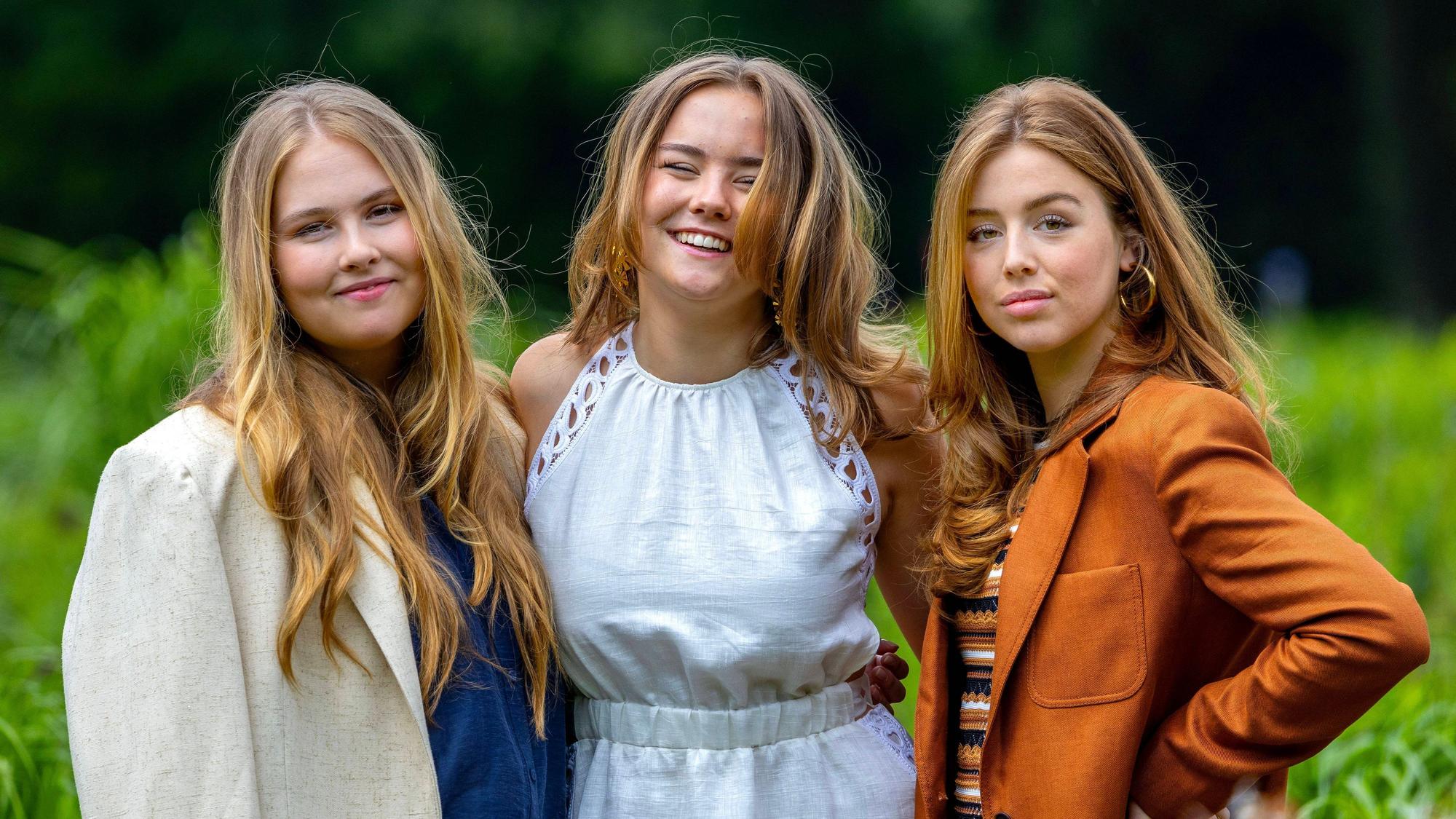 Kronprinzessin Amalia und ihre Schwestern Prinzessin Ariane und Prinzessin Alexia.