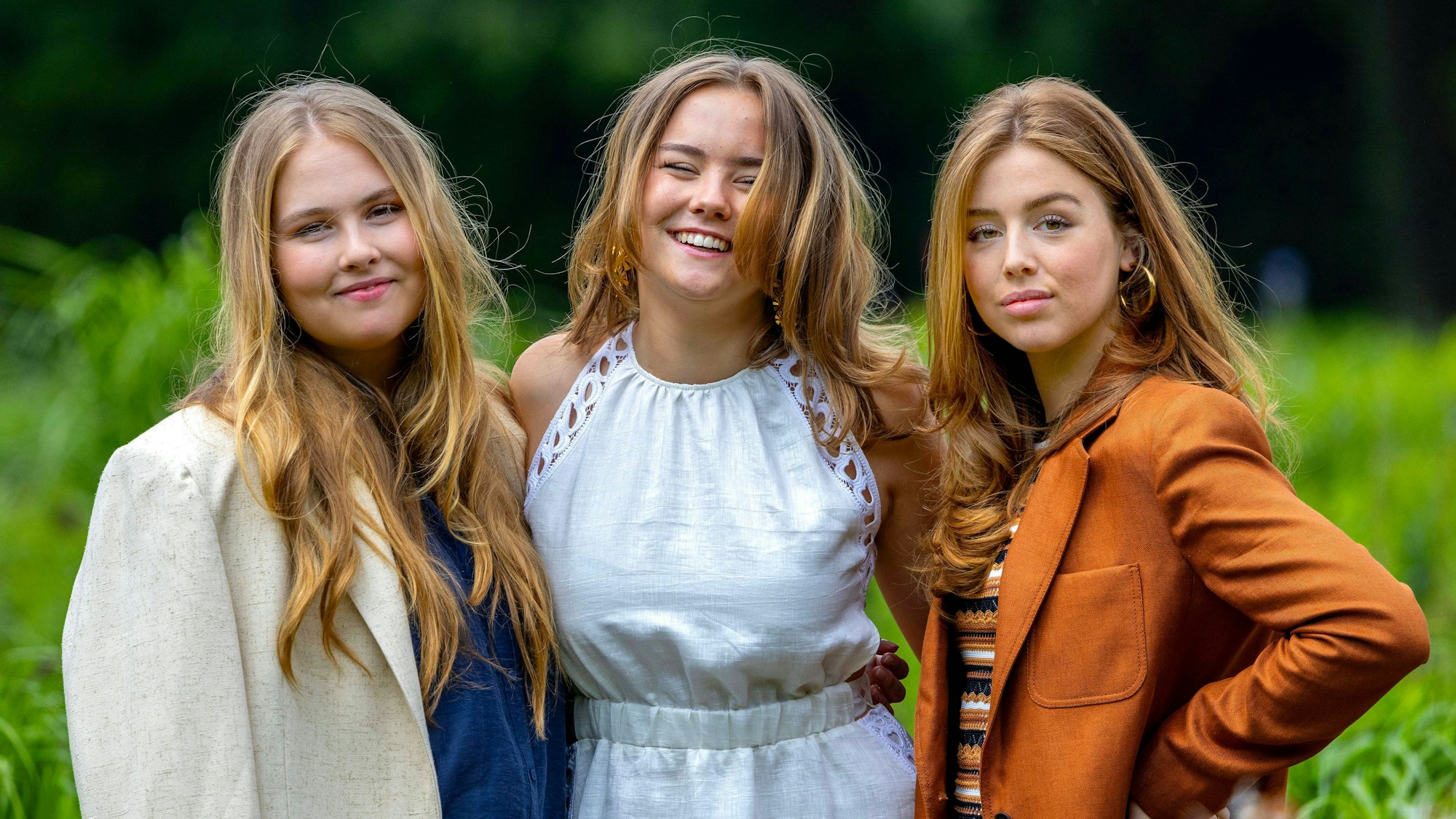 Kronprinzessin Amalia und ihre Schwestern Prinzessin Ariane und Prinzessin Alexia.