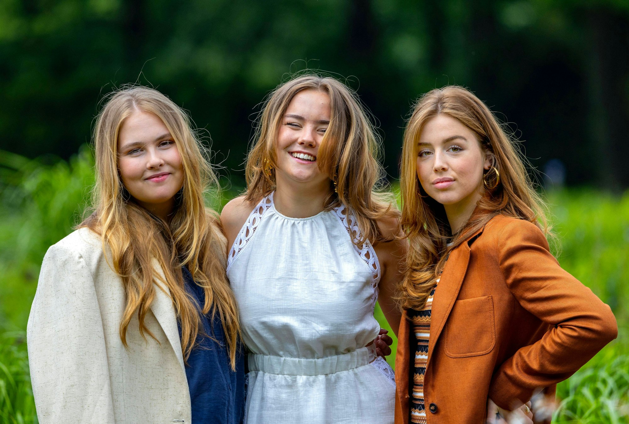Kronprinzessin Amalia und ihre Schwestern Prinzessin Ariane und Prinzessin Alexia.