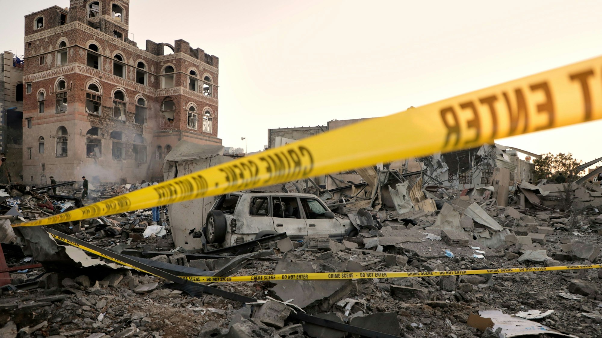 Ein Ort in Jemen, der in den US-Luftangriffen getroffen worden sein soll.