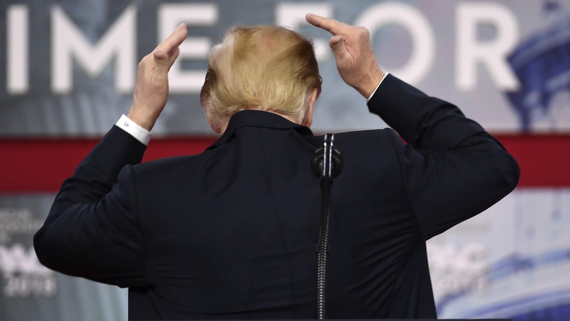 US-Präsident Donald Trump spricht auch gerne über seine Haarpracht.