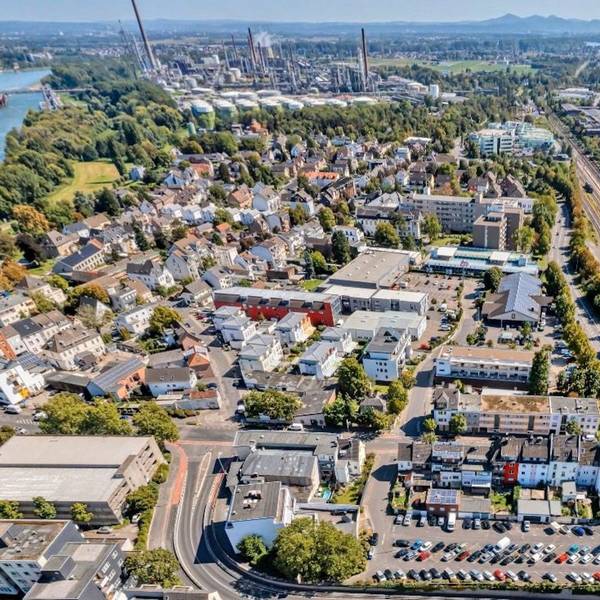 Das Foto zeigt einen Blick auf Teile Wesselings