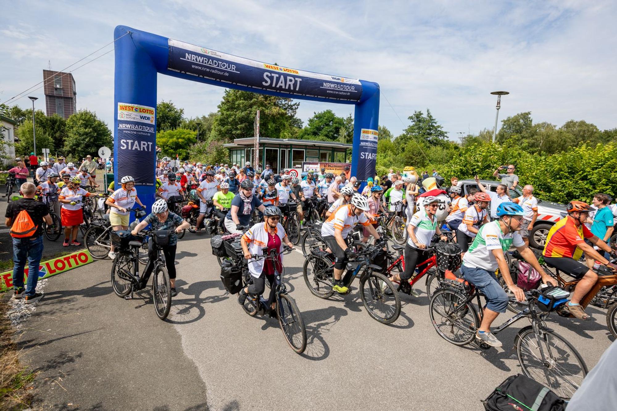 Start der NRW Radtour