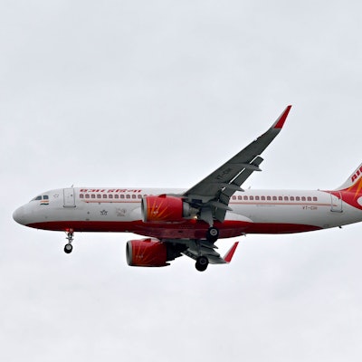 Ein Airbus A320neo der Air India beim Start.
