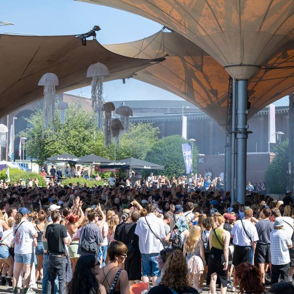 10.08.2024, Köln: Das "Stadt ohne Meer"-Festival feiern die OK Kid im Tanzbrunnen.