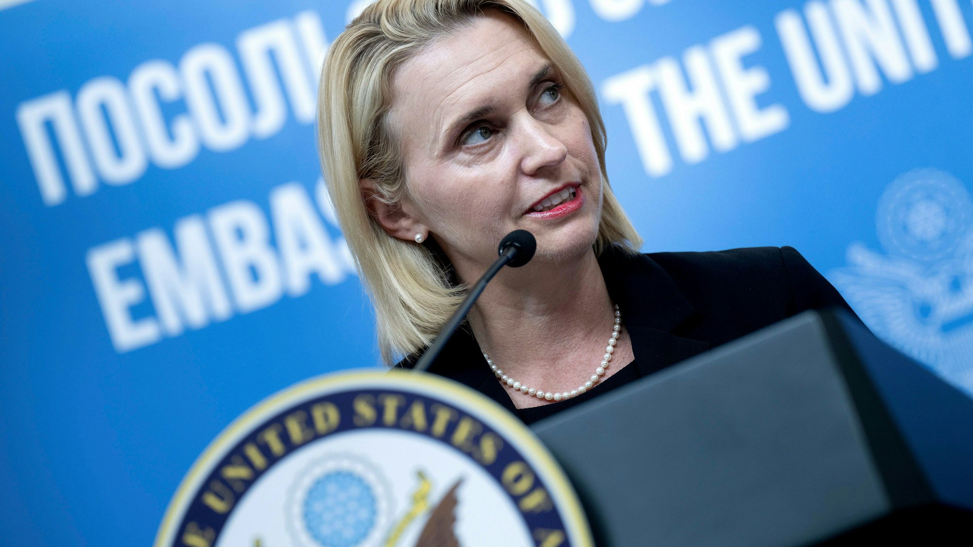 Bridget Brink war US-Botschafterin in der Ukraine. Sie nennt Trumps Politik als Rücktrittsgrund. (Archivbild)