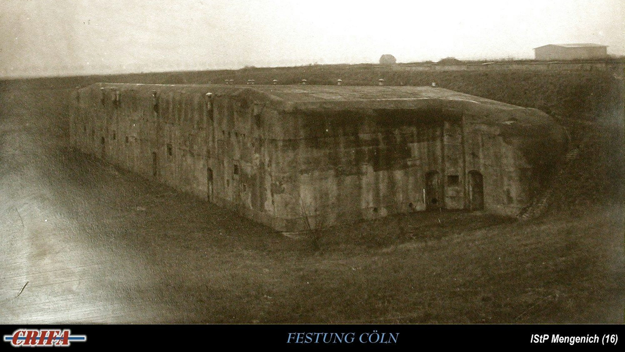 Das Bild zeigt den historischen Infanterie-Stützpunkt in Mengenich.