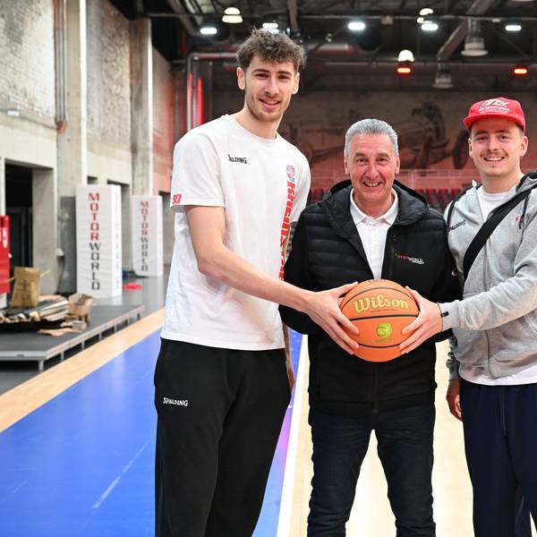 Barmer 2. Basketball Bundesliga ProB: Rheinstars Koeln am 09.04.2025 im Motorworld Köln in Koeln (Nordrhein-Westfalen)