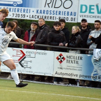 Szene aus einem Fußballspiel